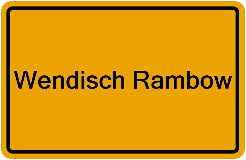 Handelsregisterauszug Wendisch Rambow